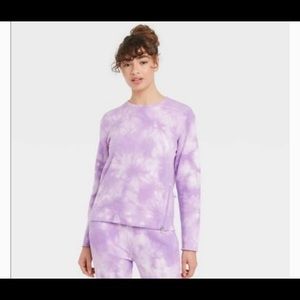Joylab purple tie dye sweatsuit